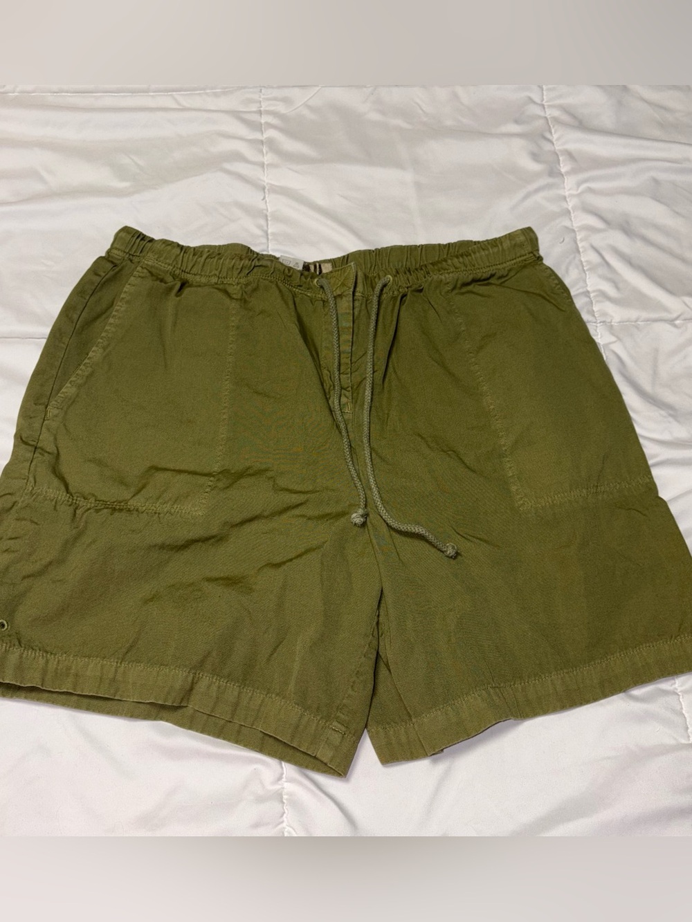 The Territory Ahead Shorts Mens Large 7.5 Green Drawstring Outdoor Baggy